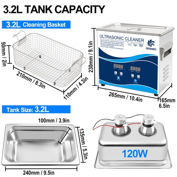 glutathione ultrasonic cleaner glass container Cleaner, 800mL 60W Ultrasonic Machine with Stainless Steel Tank,0-30 Minutes Timing, Degas Function with Stronger Vibration, for Glasses/Jewelry/Watch/Denture/Diamond etc : Industrial & Scientific safe and durablee SUS304 stainless steel tank Ultrasonic Jewelry Cleaner Machine 600ml
