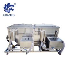 Double tanks Car Parts cleaning rinsing tank ultrasonic cleaning Bath with filter