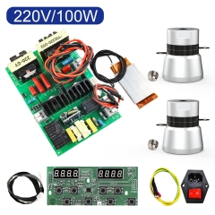 Powerful 100W Transducer Kits Digital Controller Heater DIY Ultrasonic Cleaning