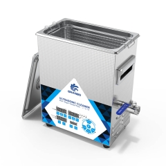 130kHz Ultrasonic Cleaning Bath for Optical Components, Semiconductor Wafers and Microstructures with Sweep, Pulse, Degas and Low-Noise Desig