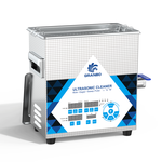 Granbo GL0303-68 3.2L 68kHz Benchtop Ultrasonic Cleaner Front View Highlighting Digital Display And Operation Buttons