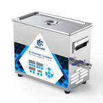 Granbo GL0404-40 4.5L 40kHz Benchtop Ultrasonic Cleaner Three-Quarter View With Stainless Steel Lid Closed