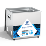 Granbo GL1015-130 15L 130kHz Benchtop Ultrasonic Cleaner Front View Highlighting Digital Display And Operation Buttons