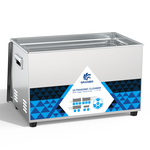 Granbo GL1622-40120 22L 40/120kHz Switchable Dual-Frequency Ultrasonic Cleaner Front View Highlighting Digital Display And Operation Buttons
