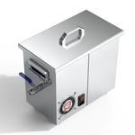 Granbo GNL0404-25 ultrasonic cleaner back side view with power switch and cooling fan