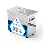 Granbo GNLH0304-20 ultrasonic cleaner side view showing drain valve and handle