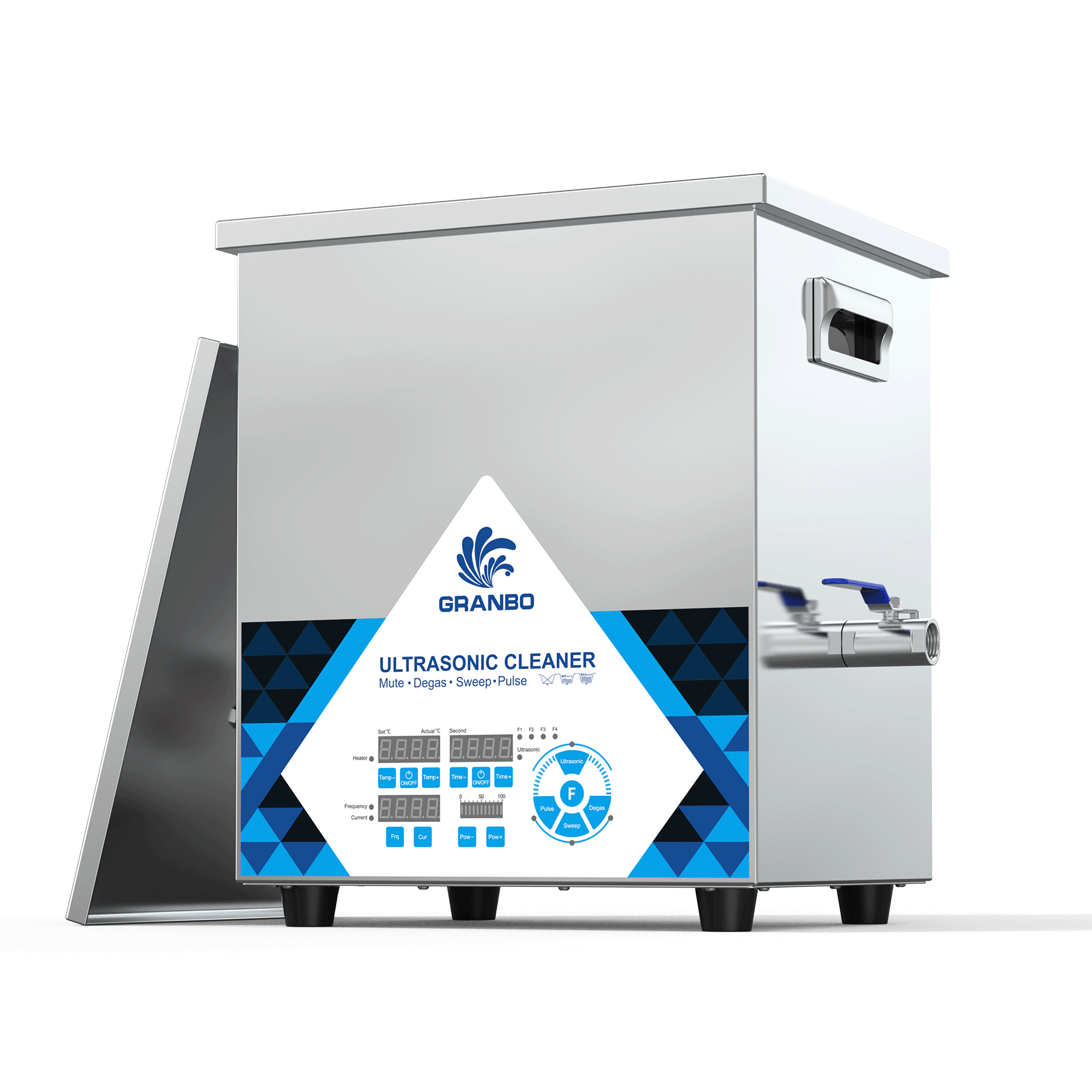 Granbo GNLH0614-20 Ultrasonic Cleaner With Lid Removed Showing Open Top View Granbo GNLH0614-20 Ultrasonic Cleaner With Lid Removed Showing Open Top View