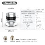 50W 40kHz Horn Type Ultrasonic Cleaning Transducer for DIY Circuit Board Wash Tanks Immersible Box Packs and Lab Parts Cleaner Systems - Image 5