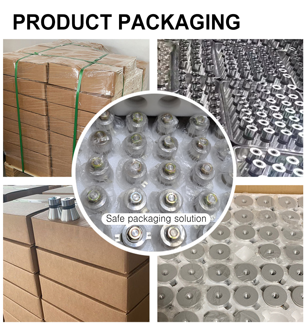 Export packaging solution with custom molded foam trays and individual sealed bags for ultrasonic transducers