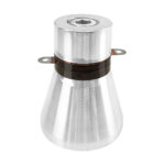 60W 25kHz Horn Type Industrial Ultrasonic Cleaning Transducer for Heavy Oil Rust Removal Degreasing Tanks and Immersible Packs