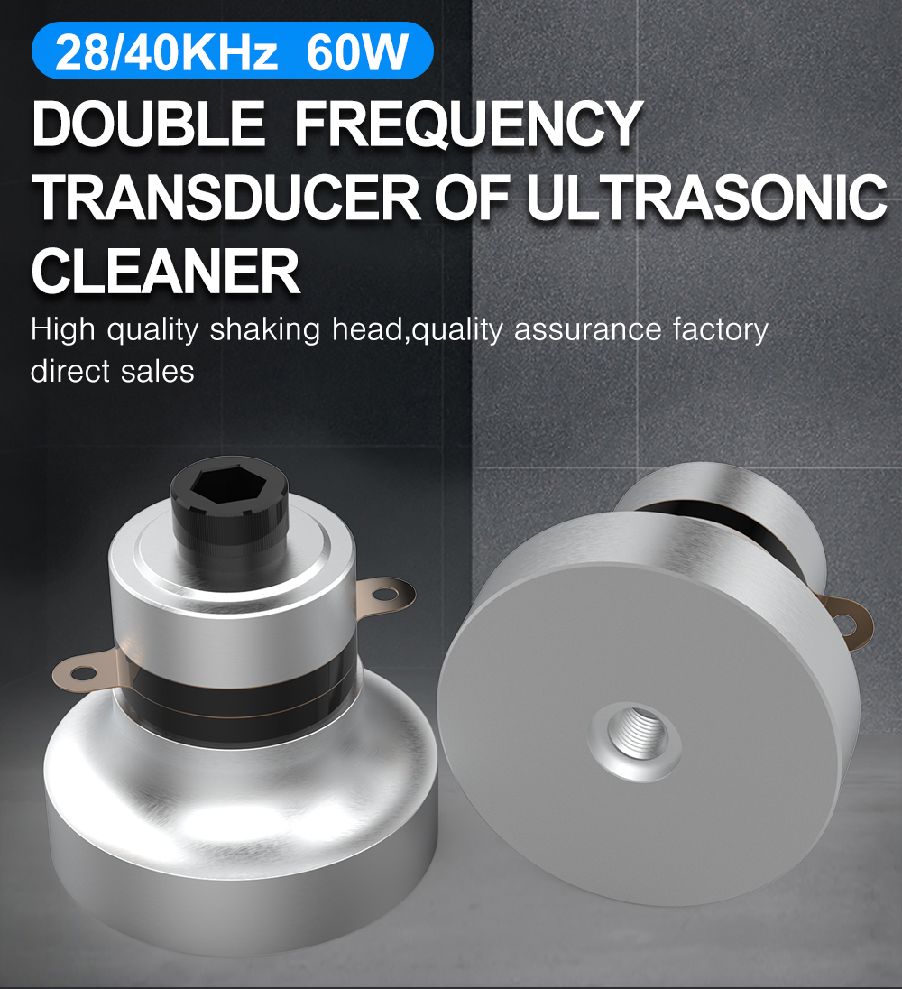 GB-382840-4SH 28/40kHz 60W double frequency ultrasonic cleaner transducer