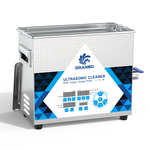 Granbo GL0404-4080100 4.5L 40/80/100kHz Switchable Triple-Frequency Ultrasonic Cleaner Front View Highlighting Digital Display And Operation Buttons