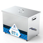 Granbo GNLH1430-17 Ultrasonic Cleaner Side View Showing Drain Valve And Handle
