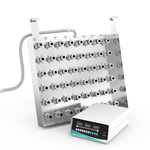 Internal view of GK4860 immersible transducer plate showing 48-piece ultrasonic transducer array with digital power box