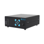 Perspective front angle view of black digital ultrasonic power supply generator