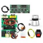 Complete ultrasonic cleaner DIY replacement kit with driver PCB, digital panel, transducer, heater, and switch