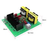 50W ultrasonic driver circuit board dimensions 102.7mm by 95mm by 35mm with heat sink