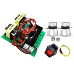 100W ultrasonic drive board kit with two 40kHz horn transducers and accessories