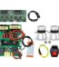 100W ultrasonic cleaner DIY kit including driver board, digital display, two 50W transducers, heater, and power socket
