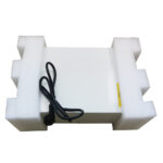 Ultrasonic generator safely packed with protective foam inserts and power cable